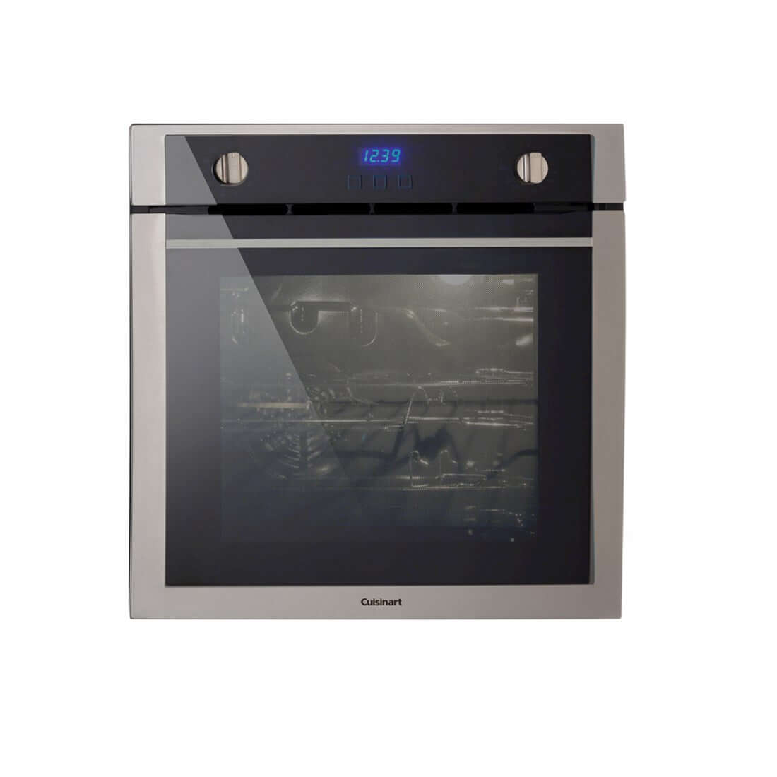 Forno Cuisinart Casual Elétrico 74 Litros Inox 60cm em inox, porta de vidro, painel analógico e display digital, design para embutir