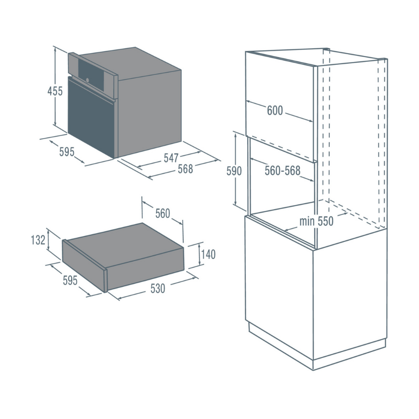 Gaveta Aquecida Gorenje 20 Litros Inox 60cm