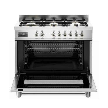 Fogão Bertazzoni Professional Vermelho 90cm 6 Bocas Forno Elétrico 108L