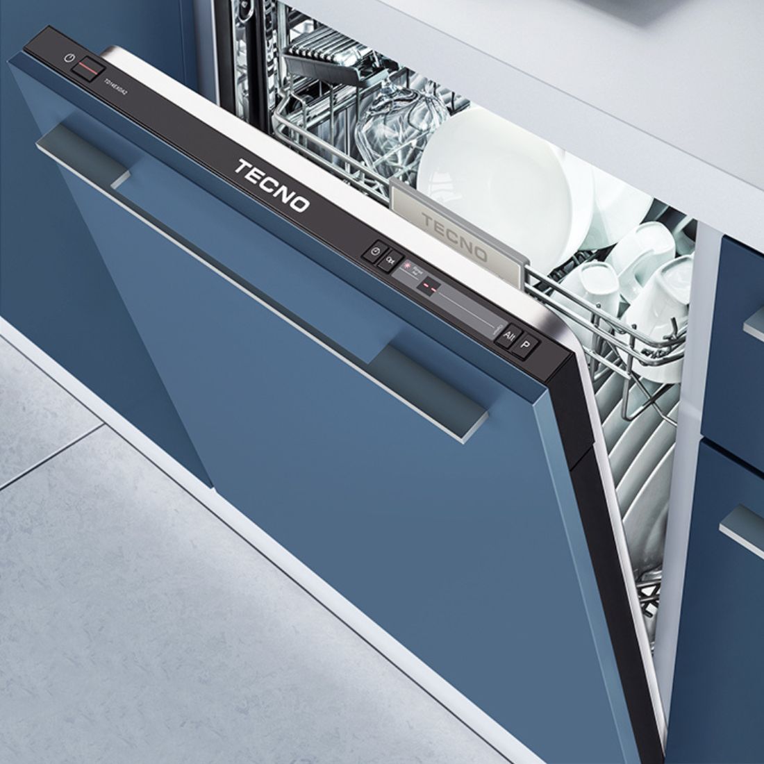 Lava-Louças Tecno Porta para Revestir 14 serviços Inox 60cm