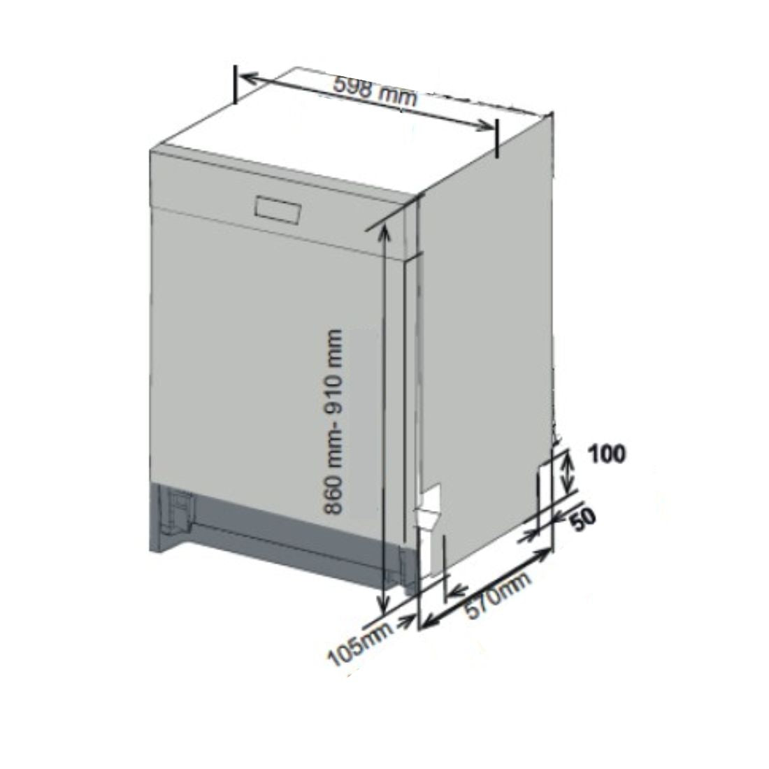 Lava-Louças Bertazzoni Heritage 16 Serviços Inox 60cm, lava louças de embutir em inox com painel frontal discreto e cavas internas tall tub, medidas de instalação