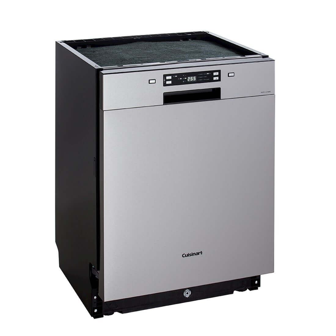 Lava-Louças Cuisinart Prime 14 Serviços Inox 60cm - Lava louças de embutir em inox com painel digital frontal e acabamento escovado, 2 cestos visíveis