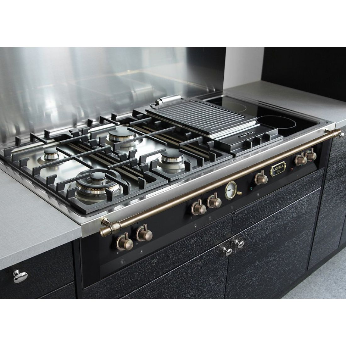 Rangetop Lofra Dolcevita 5 Bocas e 2 Zonas Elétricas Preto 120cm