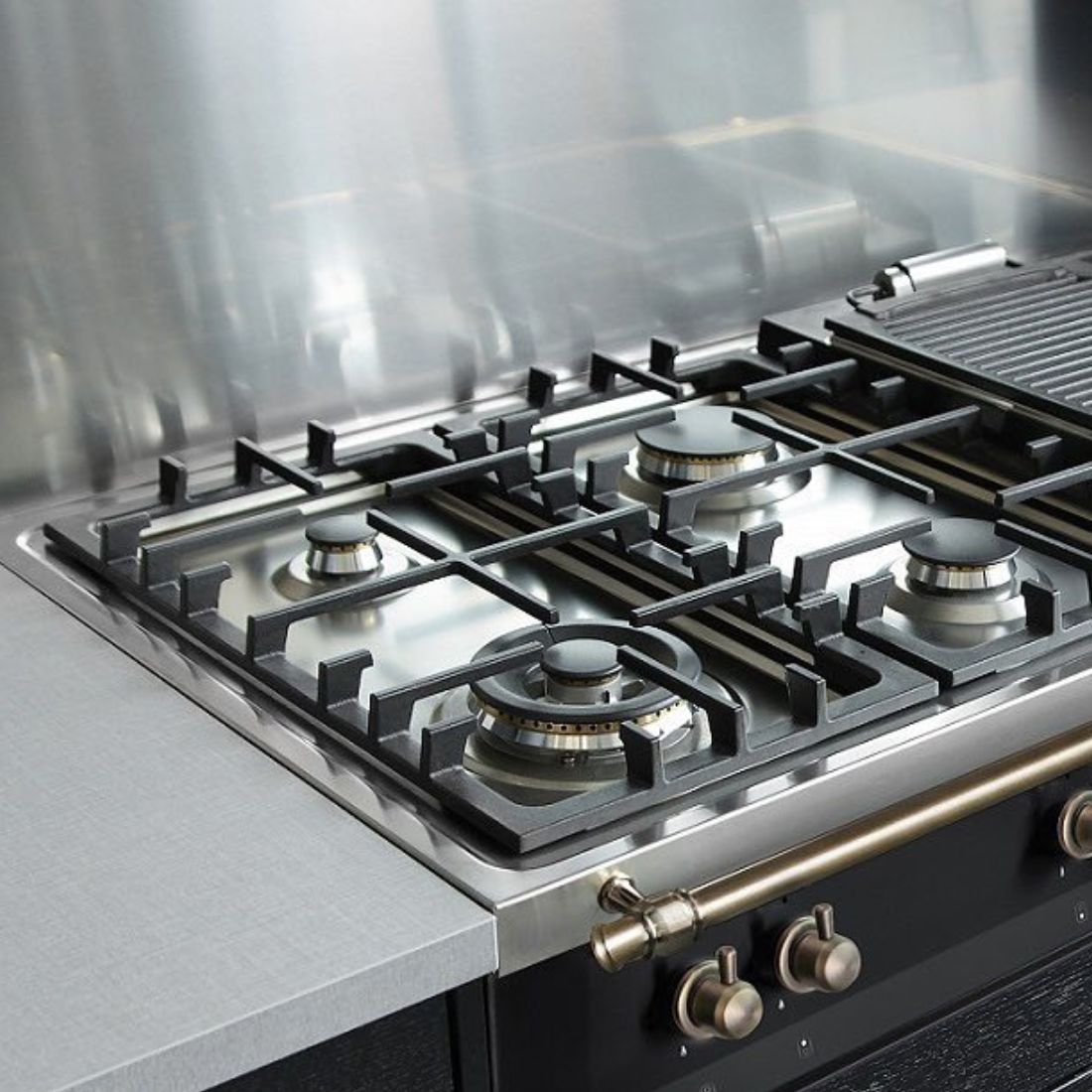 Rangetop Lofra Dolcevita 5 Bocas e 2 Zonas Elétricas Preto 120cm