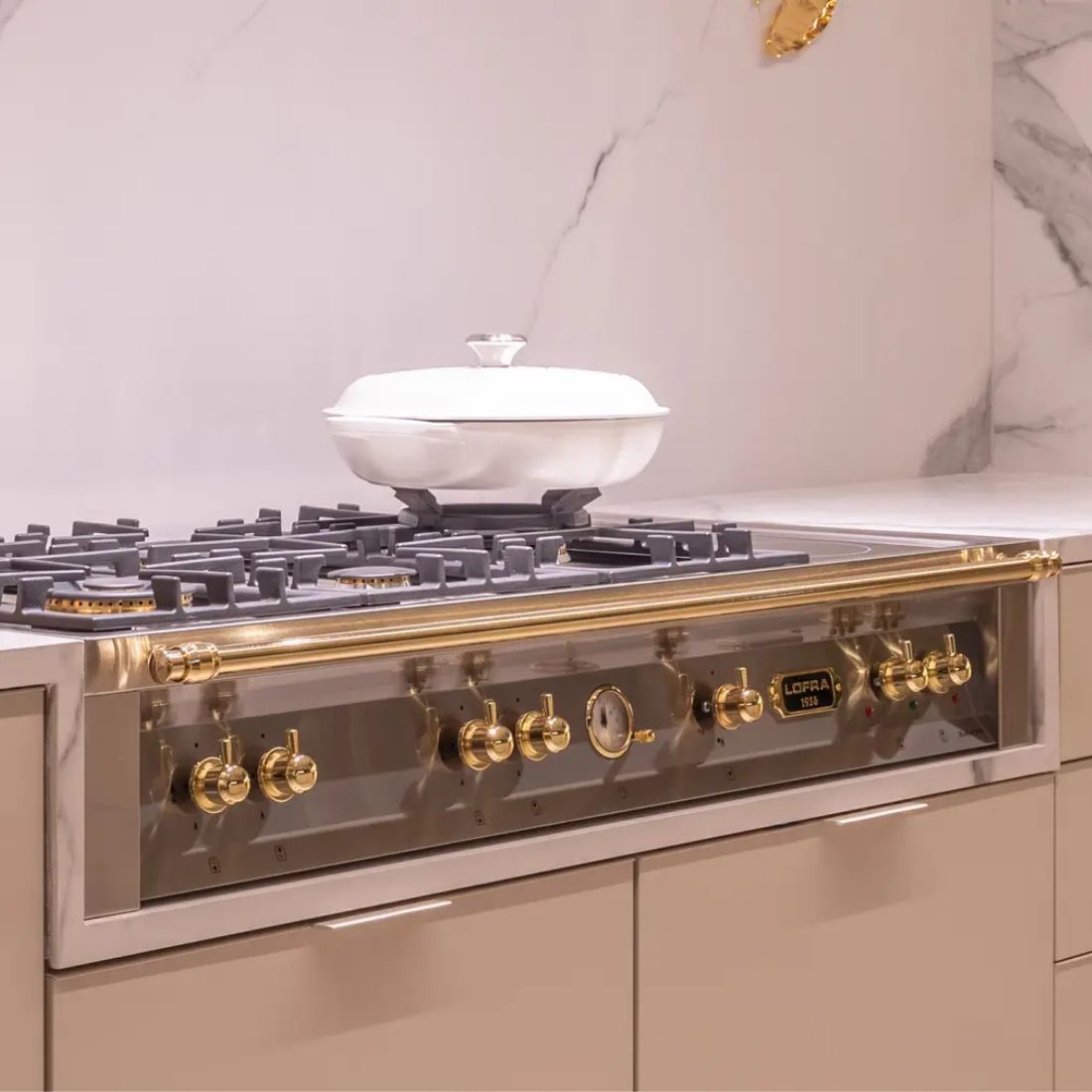 Rangetop Lofra Dolcevita 5 Bocas e 2 Zonas Elétricas Inox 120cm