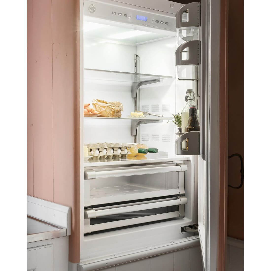 Refrigerador Bertazzoni para Revestir 473 Litros 74cm-Abertura Direita