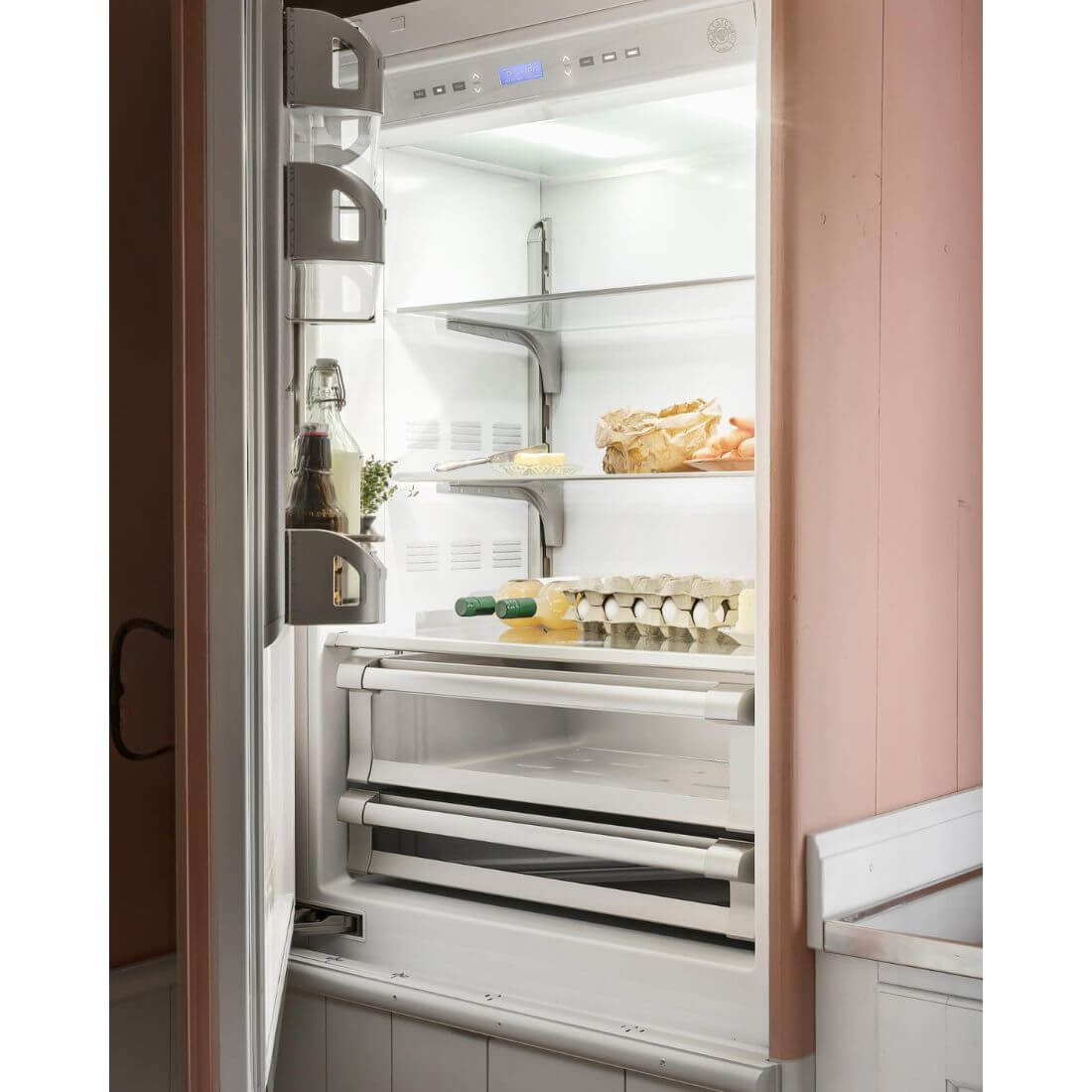 Refrigerador Bertazzoni para Revestir 473 Litros 74cm-Abertura Esquerda