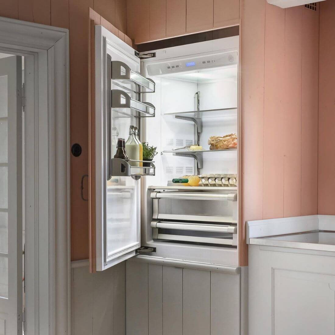 Refrigerador Bertazzoni para Revestir 473 Litros 74cm-Abertura Esquerda