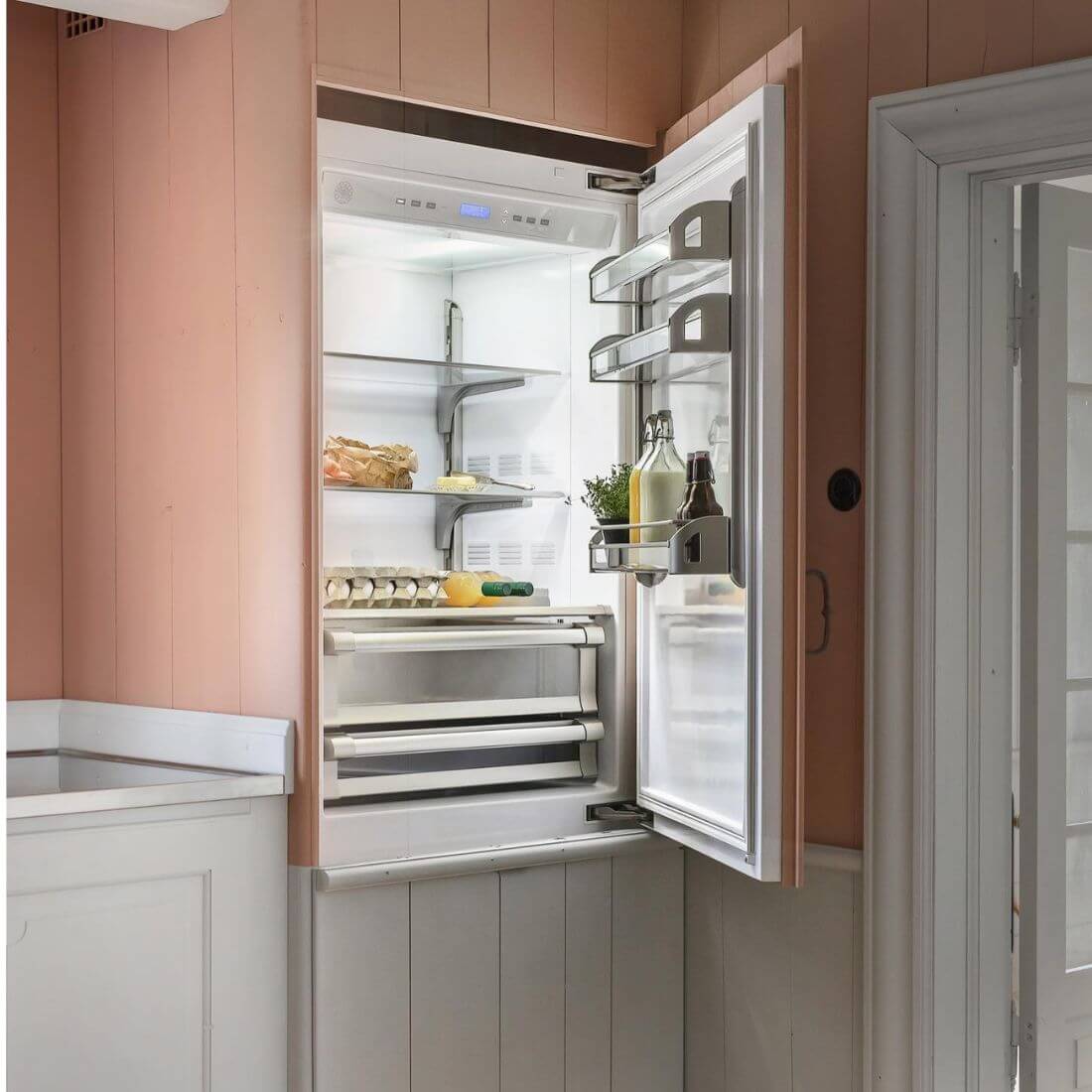 Refrigerador Bertazzoni para Revestir 473 Litros 74cm-Abertura Direita