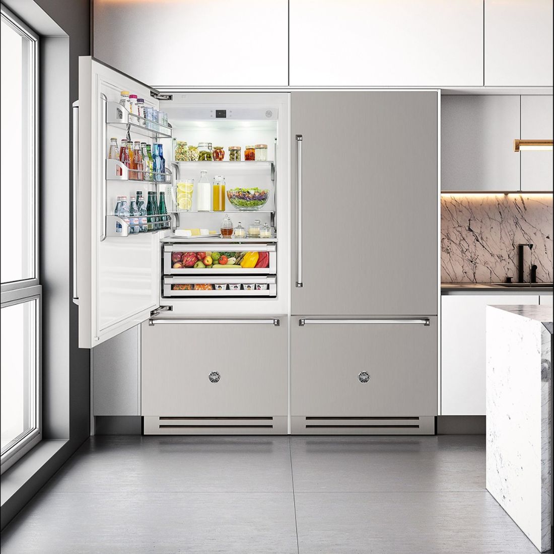 Refrigerador Bertazzoni Master 596 Litros 90cm - Abertura Esquerda