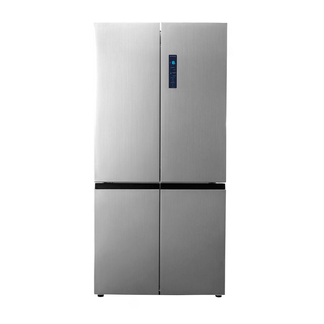 Refrigerador Debacco 600 Litros Inox 91cm refrigerador em inox escovado, quatro portas, puxadores embutidos e painel digital