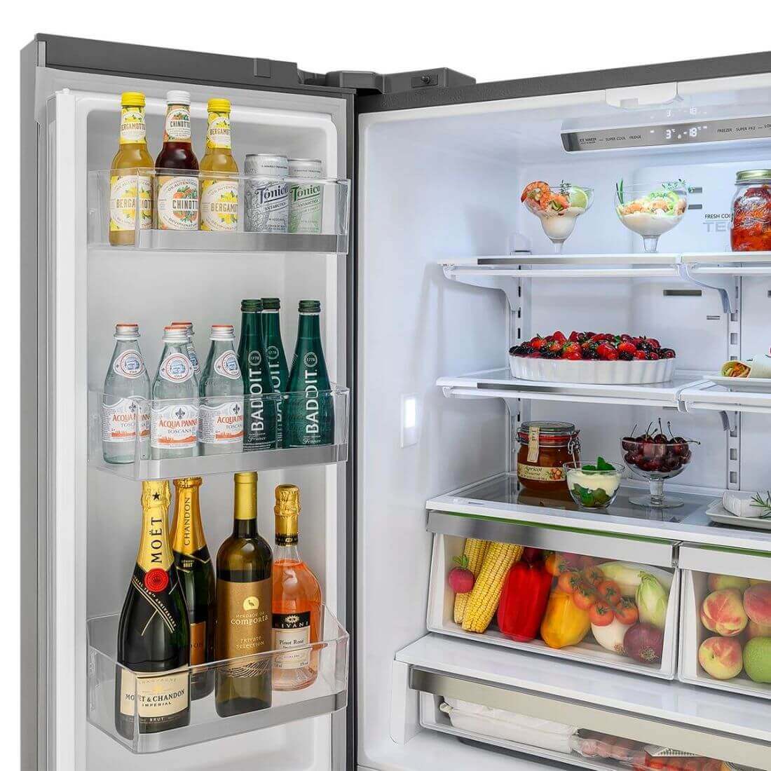 Refrigerador Tecno Original French Door 636 Litros Inox 91cm