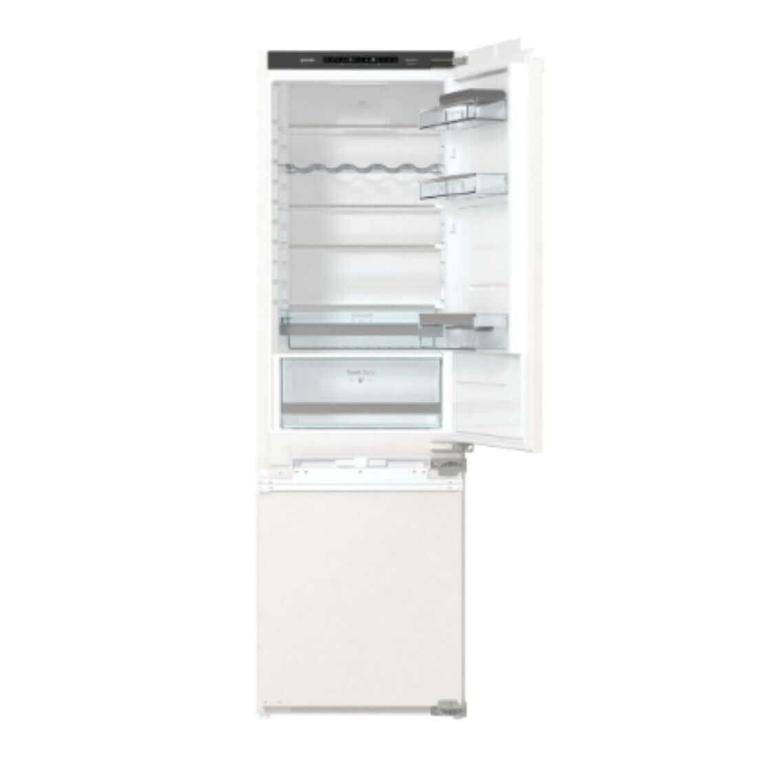 Refrigerador Gorenje Bottom Freezer 269 Litros 60cm, design embutido com painel para harmonizar com a cozinha.