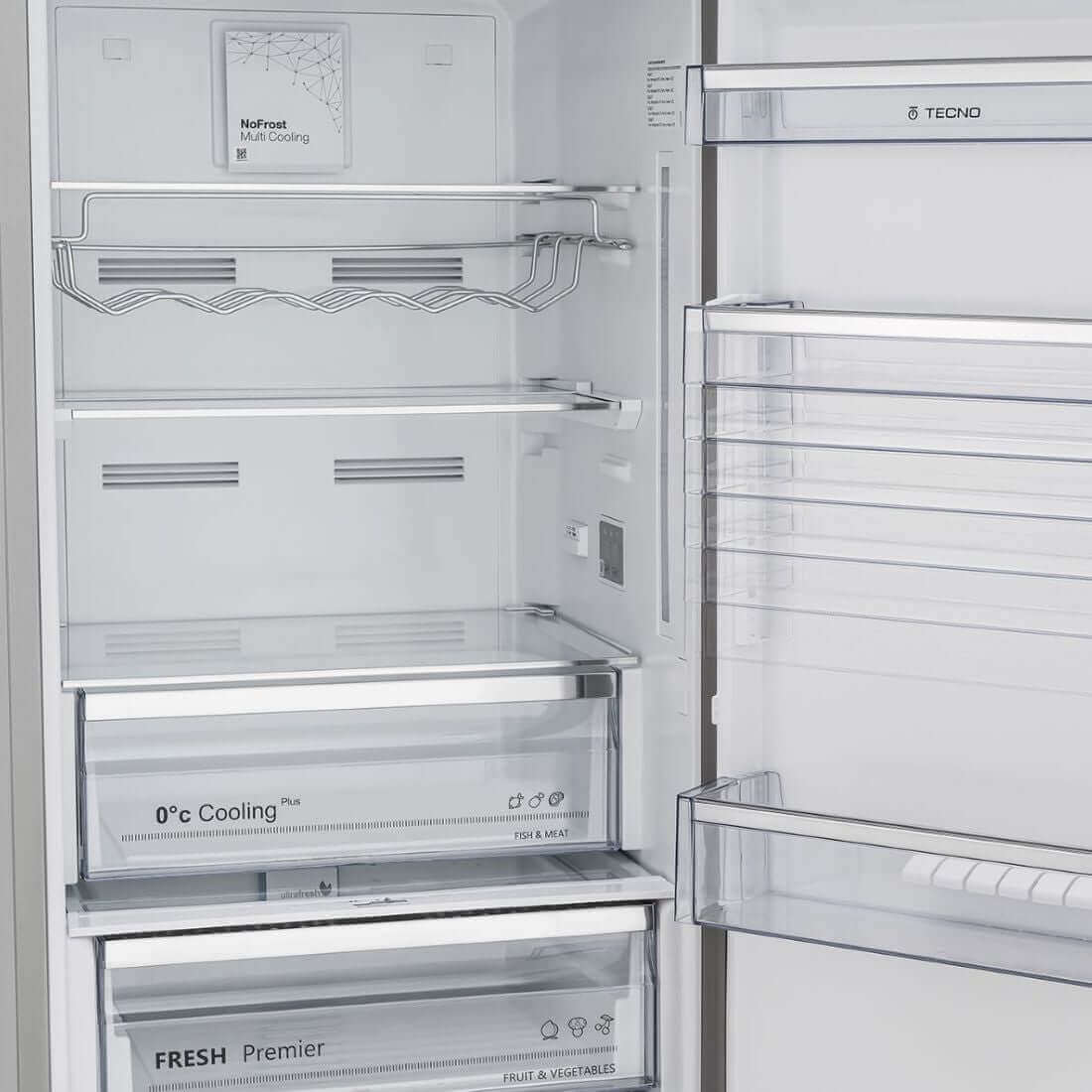 Refrigerador Tecno DUO Bottom Freezer 648 Litros Inox 122cm