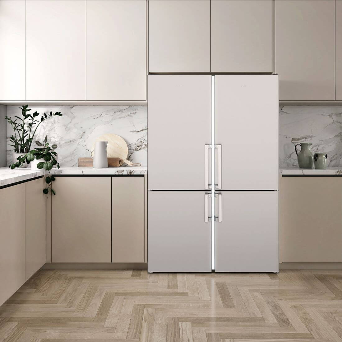 Refrigerador Tecno DUO Bottom Freezer 648 Litros Inox 122cm