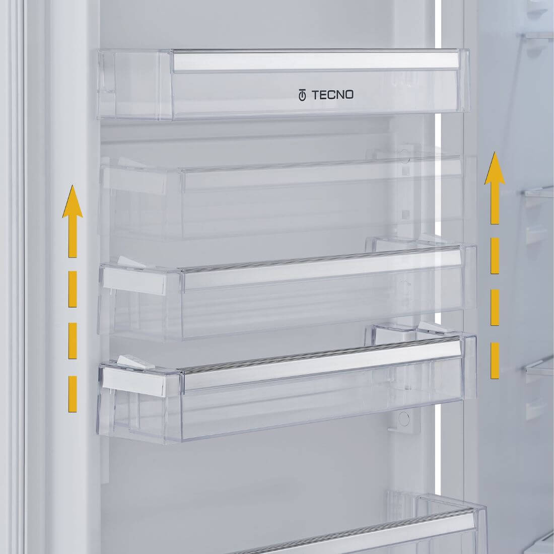 Refrigerador Tecno para Revestir Bottom Freezer 233 Litros 54cm