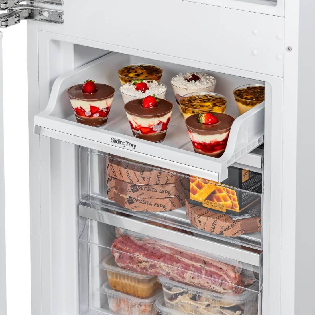 Refrigerador Tecno para Revestir Bottom Freezer 233 Litros 54cm