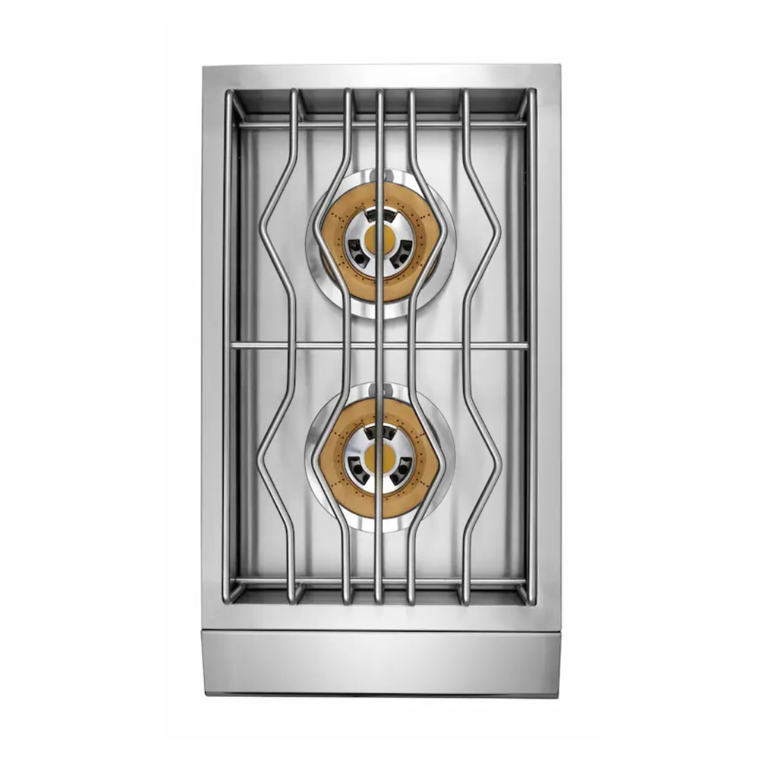 Side Burner à Gás Evol 2 Queimadores Tripla-Chama Inox 34cm