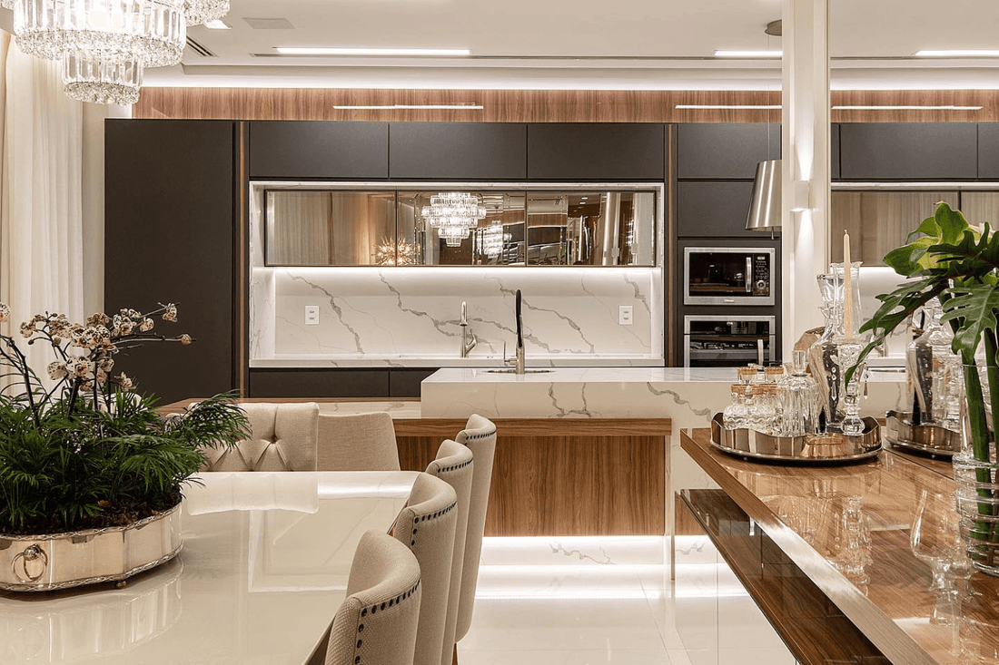 Luxo e Design em Americana/SP: Cozinha por Fernanda Marchette com a Elegância Casacomcê