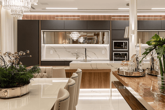 Luxo e Design em Americana/SP: Cozinha por Fernanda Marchette com a Elegância Casacomcê