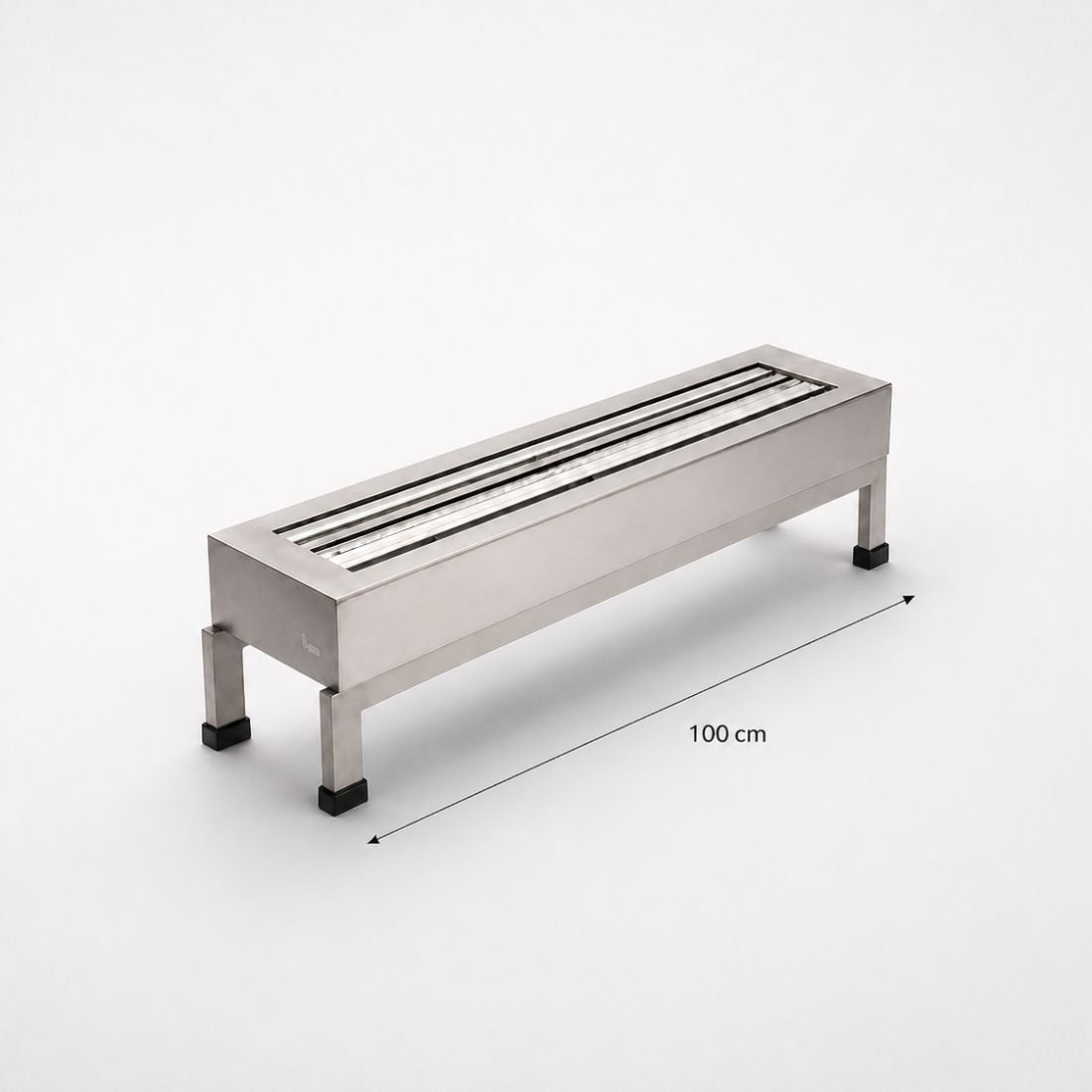 Lareira a gás LCZ 1 Linha de Fogo, Pedra Vulcânica - 100cm