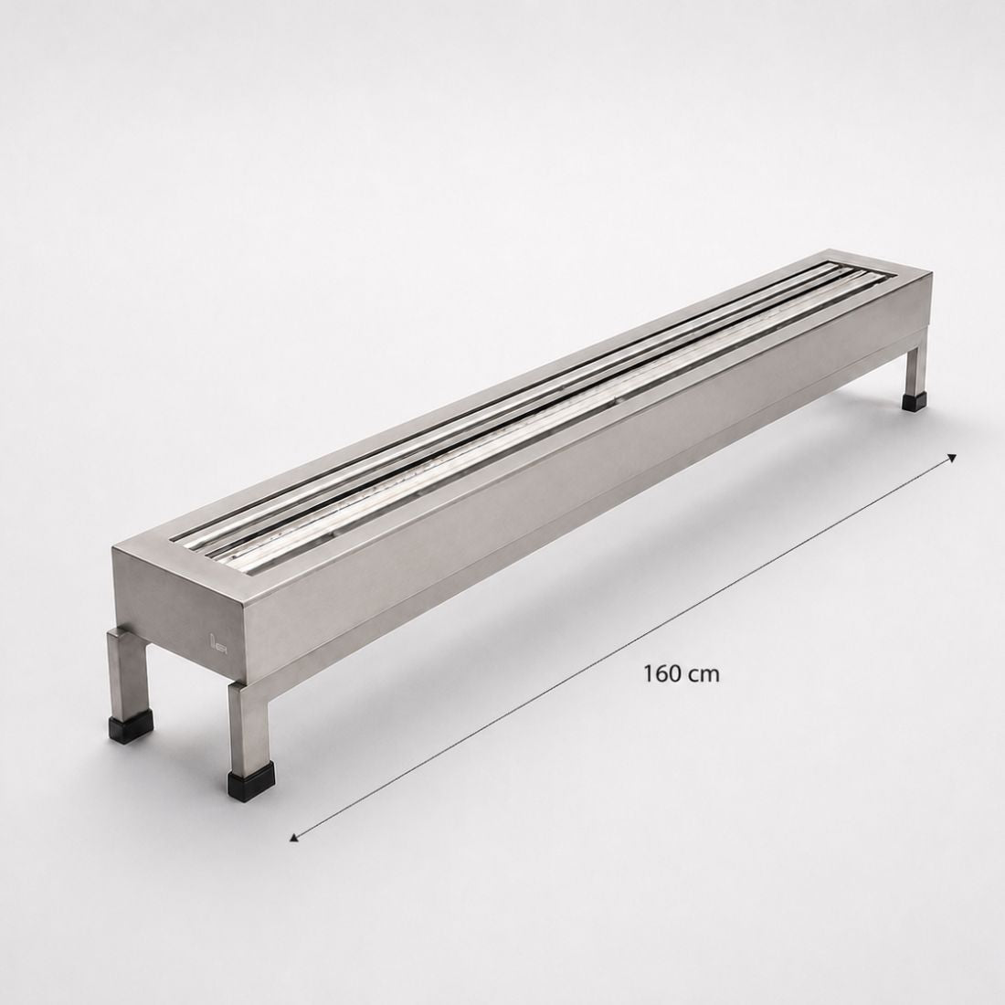 Lareira a gás LCZ 1 Linha de Fogo com Pedra Vulcânica 160cm