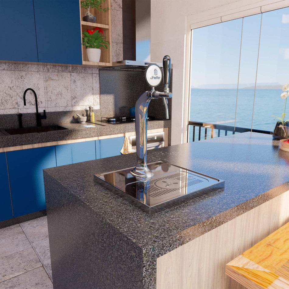 Chopeira Smart e Bartender 1 Via Naja Silver Inox