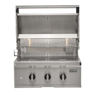Churrasqueira a Gás Coyote Série SL3 com queimador, selador e infra vermelho, design em aço inox.