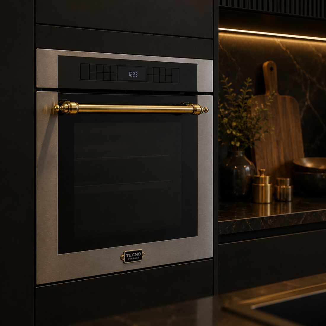Forno Tecno Vintage Elétrico com Air Fry 73 Litros Inox 60cm