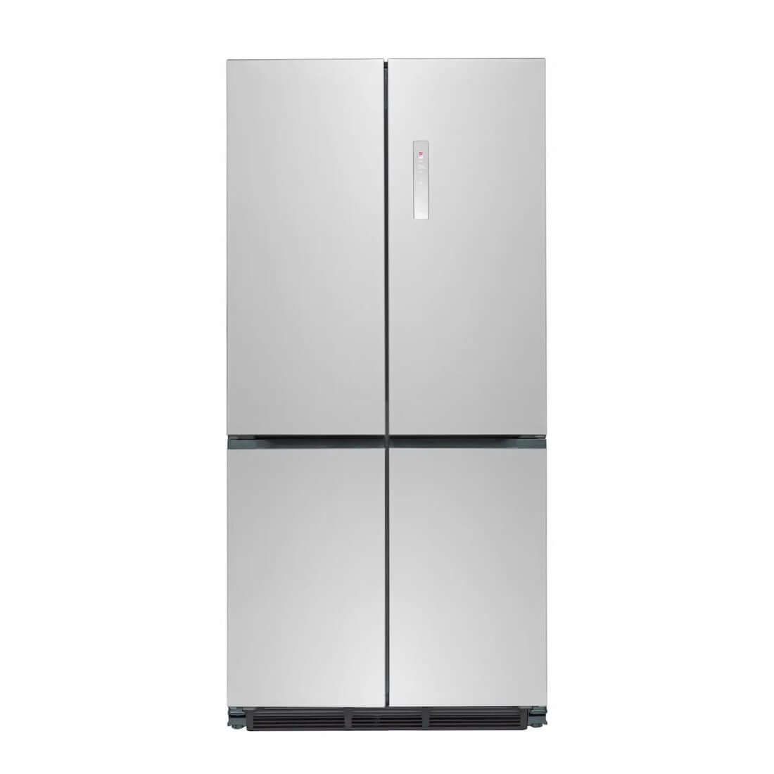 Refrigerador Evol Multi Door 504L inox 4 portas com acabamento Titanium e painel frontal discreto