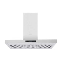 Coifa Evol de Ilha Delta 90cm inox escovado com painel touch e extração 800 m³/h, compatível com app Evol Smart