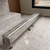 Lareira a gás LCZ 1 Linha de Fogo com Pedra Vulcânica 160cm