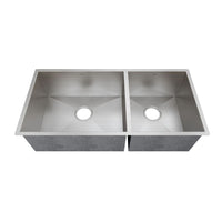 Cuba Mekal Dupla 82cm de embutir inox escovado LR4040 com duas cubas retas e acabamento impecável