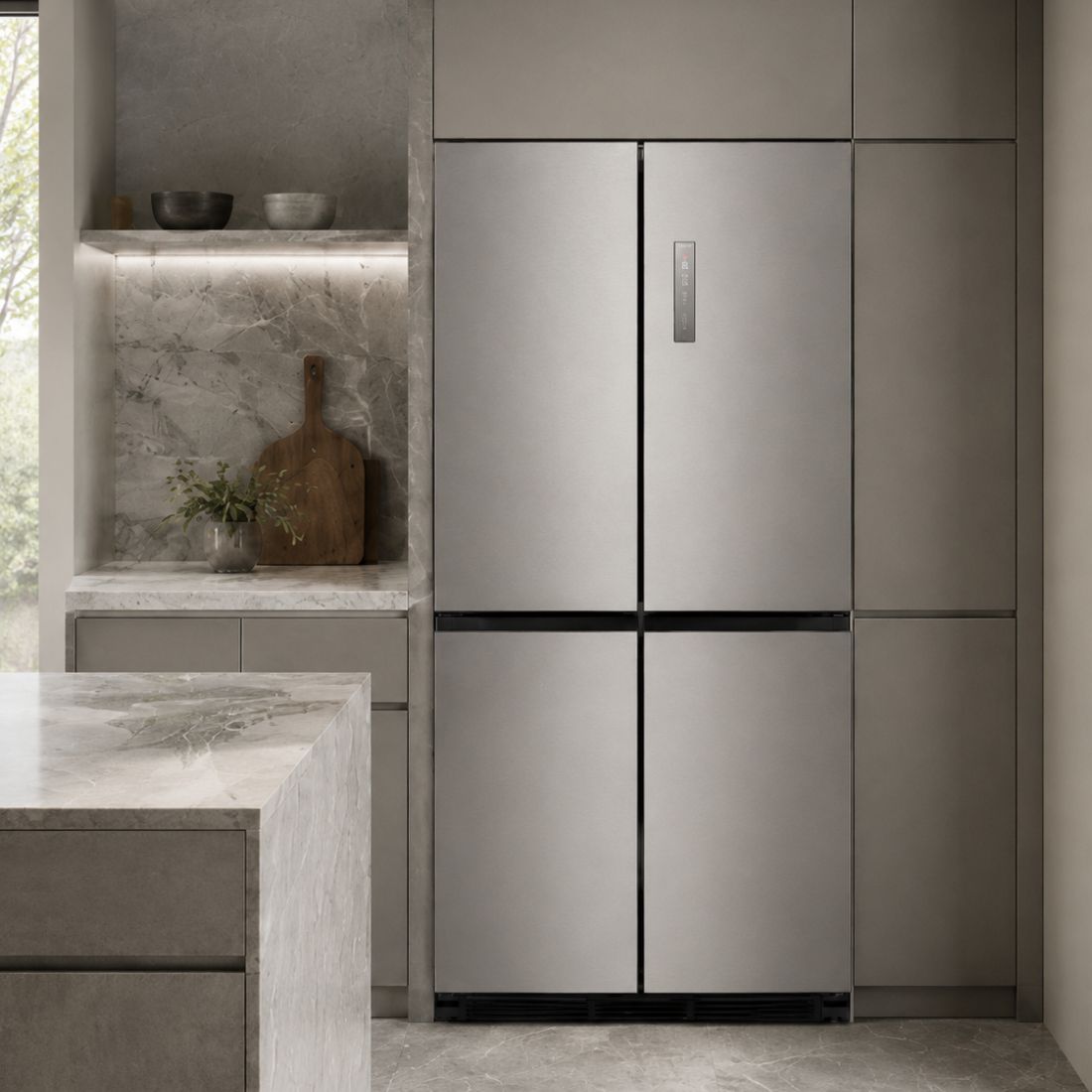 Refrigerador Evol Multi Door Smart 504L Inox 91cm