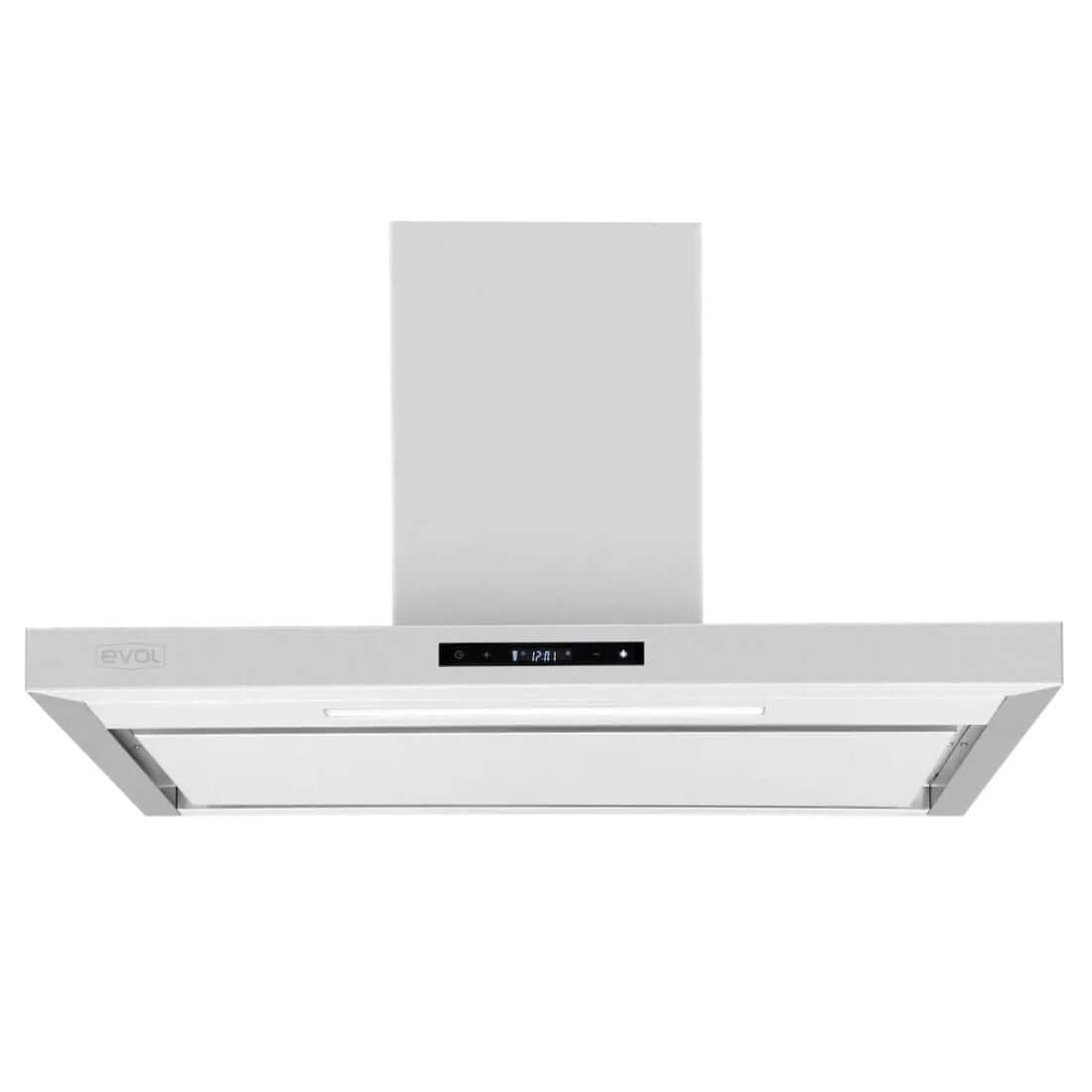 Coifa Evol Zeta de Parede 90cm inox escovado com motor 800 m³/h e painel touch integrada - Coifa Evol Zeta