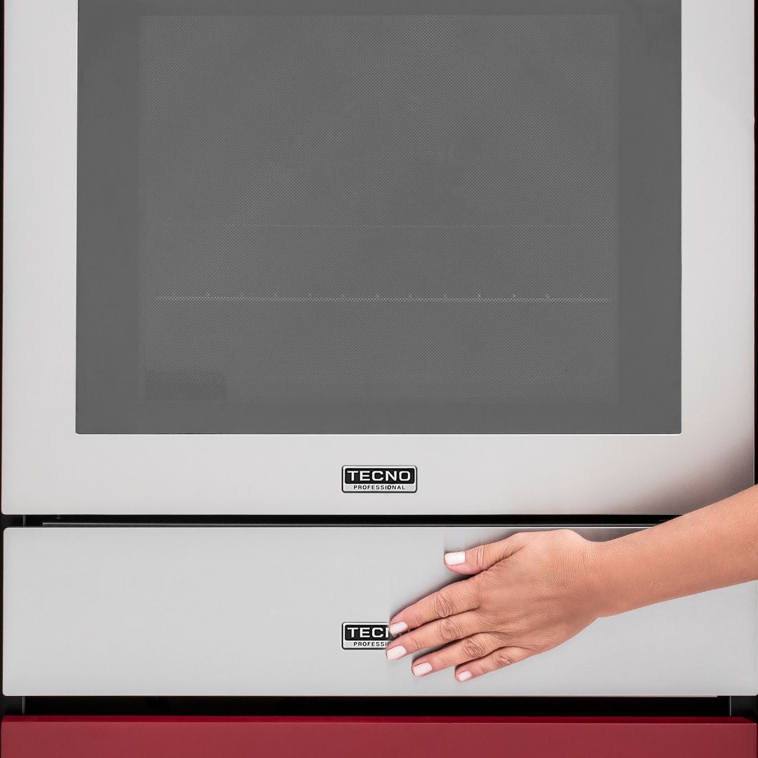 Gaveta Aquecida Tecno Professional Inox 60cm com abertura por toque e design moderno.