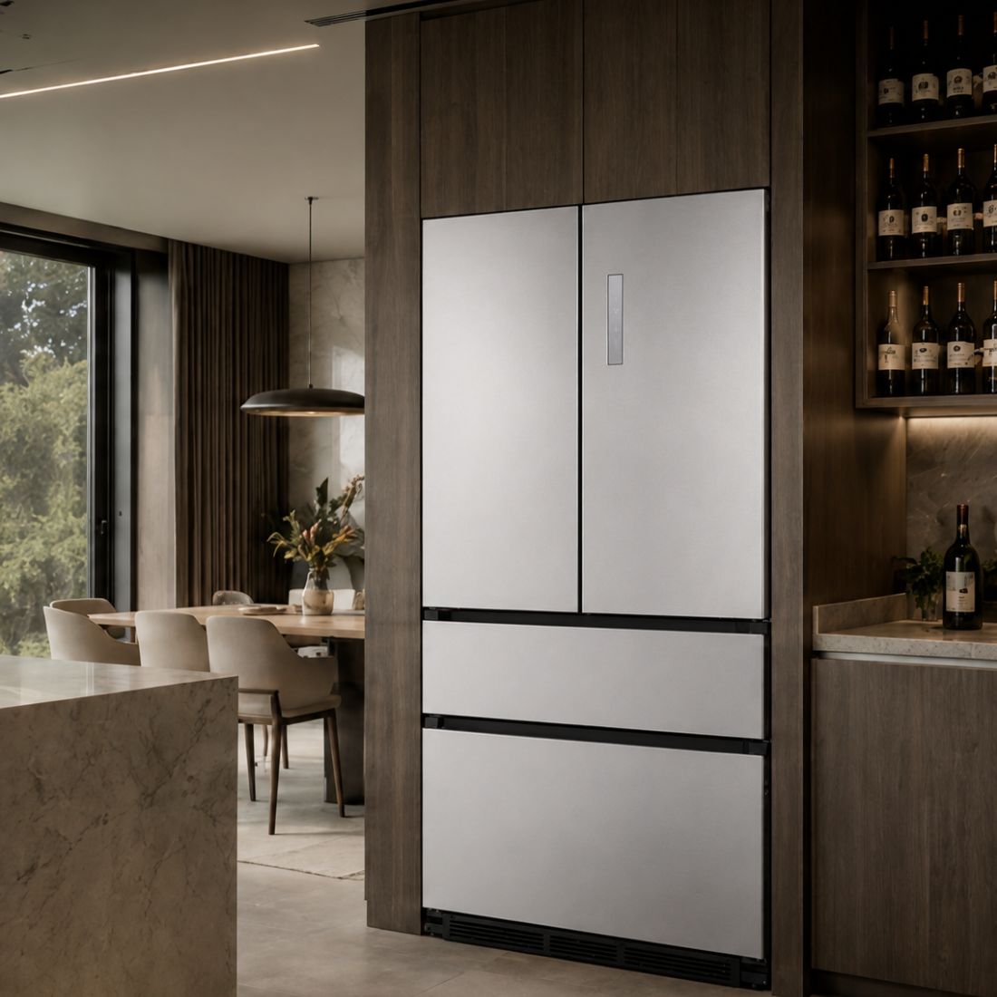 Refrigerador Evol French Door 521 Litros Inox 91cm