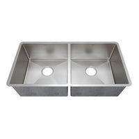 Cuba Mekal Dupla 79cm de embutir inox escovado LR5027 com duas cubas retas 50cm e 27cm acabamento impecável