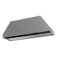 Coifa Evol de Embutir Kappa 90cm em aço inox 304 escovado integrada ao móvel com painel touch e extração 800 m³/h