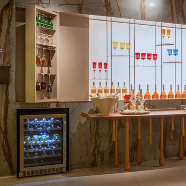 Adega Evol 46 Garrafas Smart Inox 60cm - Abertura Esquerda