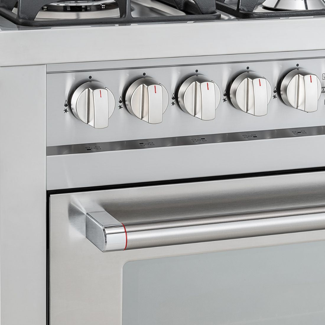 Fogão Tecno Professional 5 Bocas Forno a Gás 101L Inox 90cm