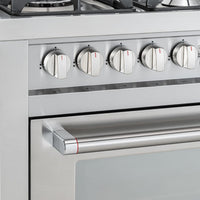 Fogão Tecno Professional 5 Bocas Forno a Gás 101L Inox 90cm