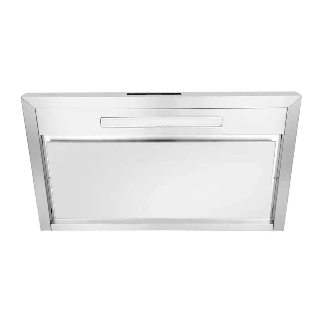 Coifa Evol Zeta de parede 90cm inox escovado, motor 800 m³/h, design embutido para cooktop encostado na parede
