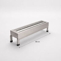 Lareira a gás LCZ 1 Linha de Fogo, Pedra Vulcânica - 80cm