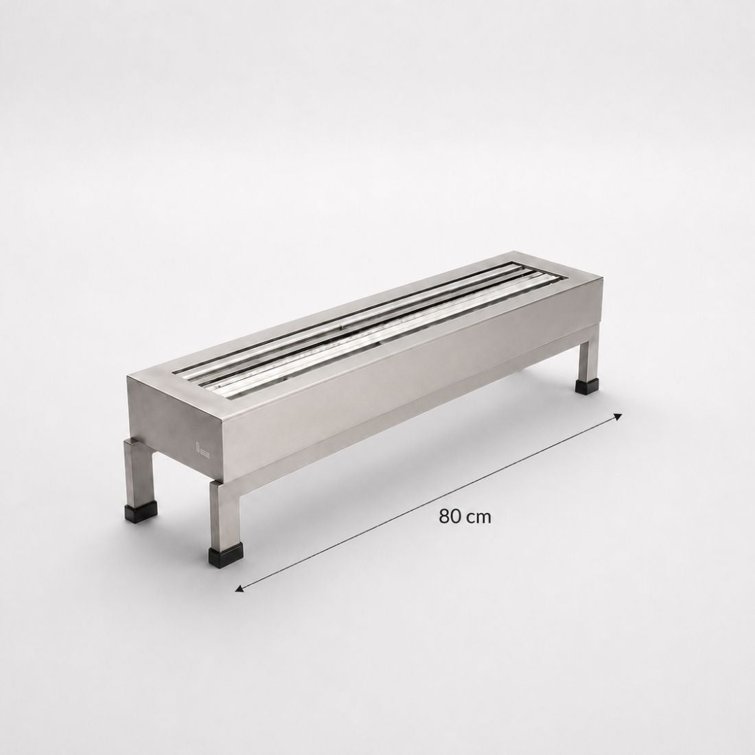Lareira a gás LCZ 1 Linha de Fogo, Pedra Vulcânica - 80cm