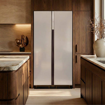 Refrigerador Evol Side by Side inox 436L embutido 84cm com compressor Inverter A+++ e integração App Evol Smart
