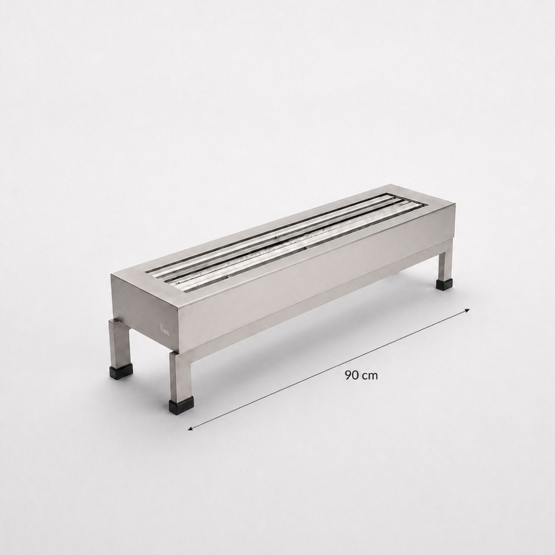Lareira a gás LCZ 1 Linha de Fogo, Pedra Vulcânica - 90cm