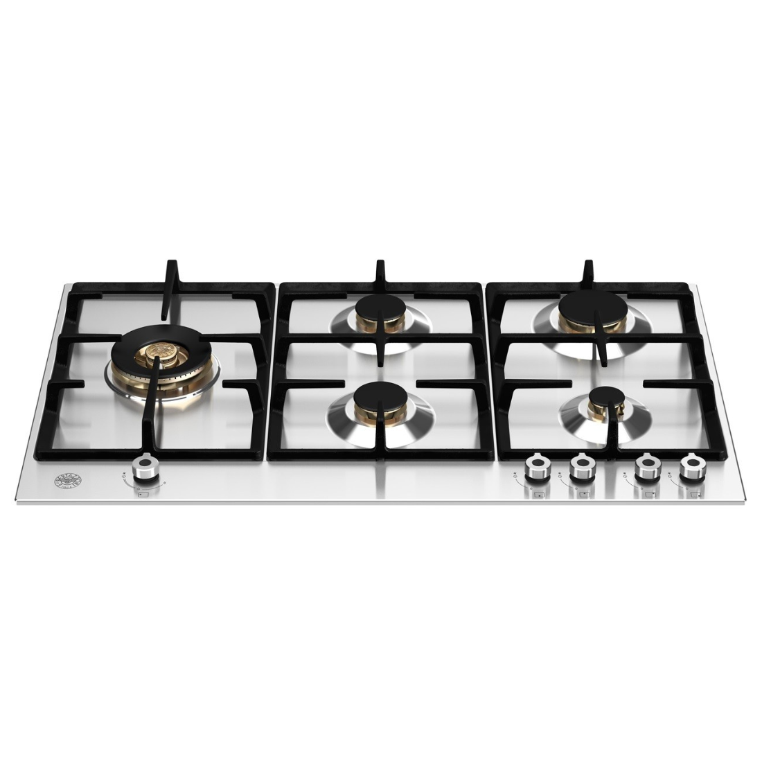 Cooktop Bertazzoni Professional a Gás 5 Bocas com Tripla-Chama Lateral Inox 89cm 220V