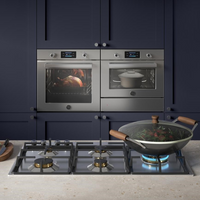 Cooktop Bertazzoni Professional a Gás 5 Bocas com Tripla-Chama Lateral Inox 89cm 220V