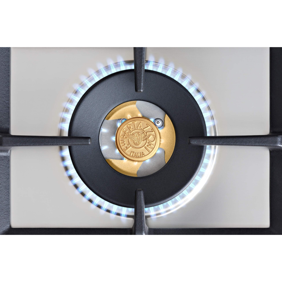 Cooktop Bertazzoni Professional a Gás 5 Bocas com Tripla-Chama Lateral Inox 89cm 220V
